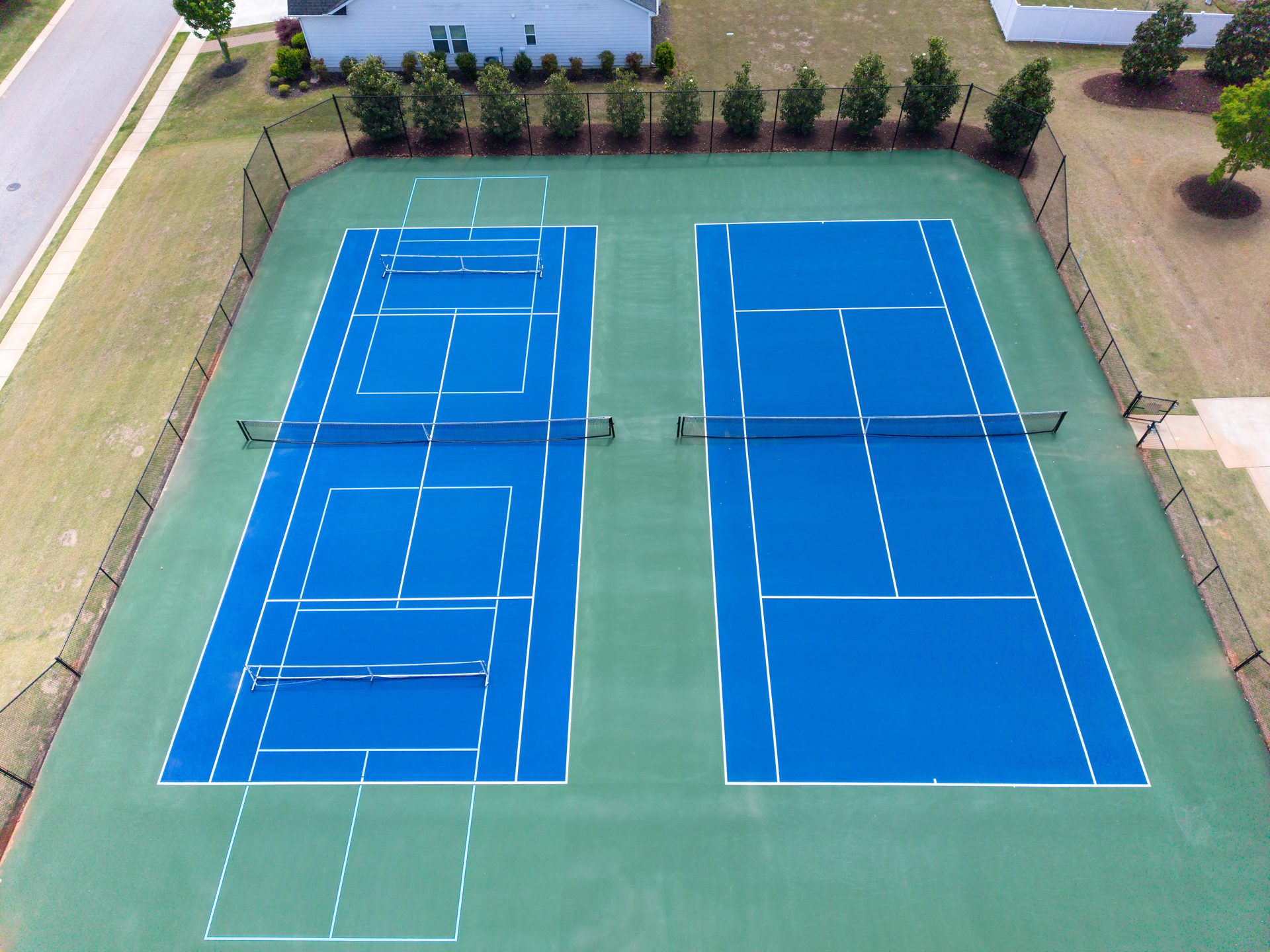 41 - Tennis Courts - Angled View - Looking South
